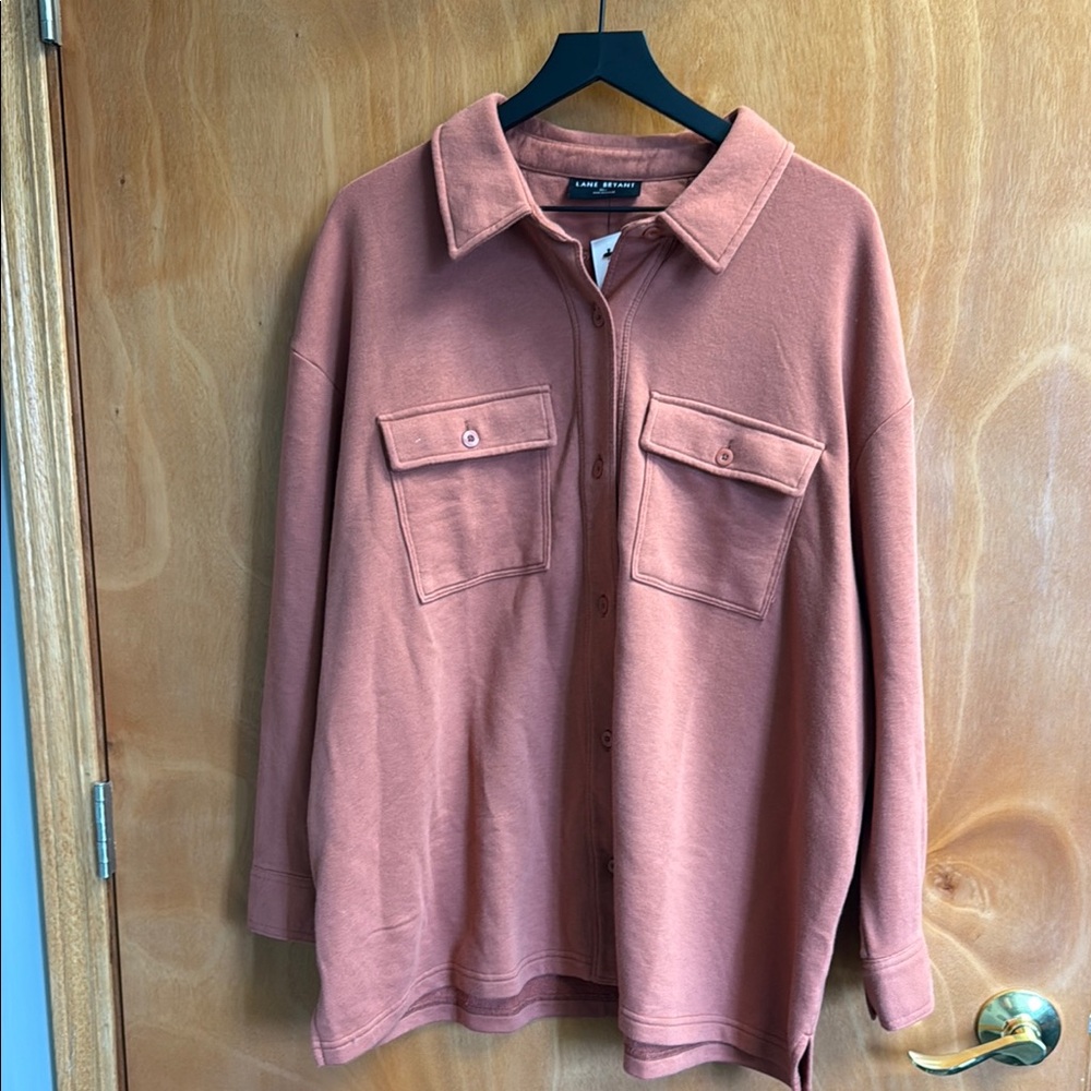 Lane Bryant Terracotta Button Down Shirt